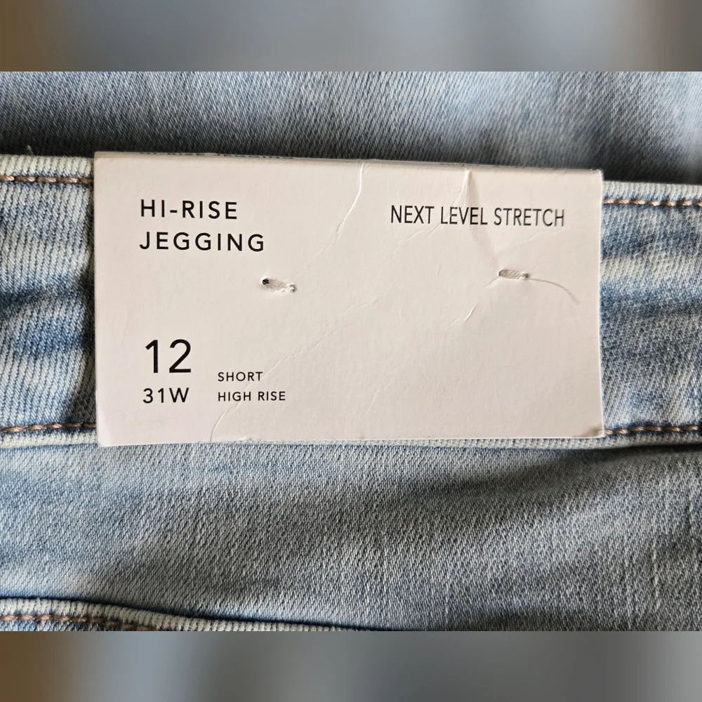 AE Next Level Stretch Hi Rise Jegging Sz 12 Short - Picture 12 of 13